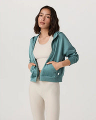 Halo Modern Full Zip Hoodie | Bluegrass Heather