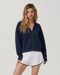 Halo Modern Full Zip Hoodie | Blue Coast Heather