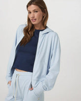 Halo Modern Full Zip Hoodie | Soft Sky Heather