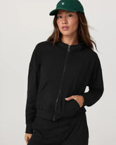 Halo Modern Full Zip Hoodie | True Black
