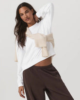Sedona Seams Crew | White