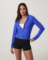 Halo Mini Full Zip Hoodie | Electric Blue