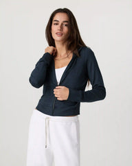 Halo Mini Full Zip Hoodie | Midnight Heather