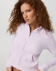 Halo Mini Full Zip Hoodie | Lilac Breeze Heather