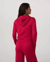 Halo Mini Full Zip Hoodie | Strawberry Heather
