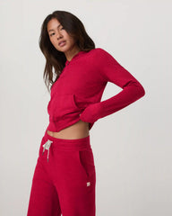 Halo Mini Full Zip Hoodie | Strawberry Heather