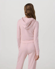 Halo Mini Full Zip Hoodie | Vintage Rose Heather