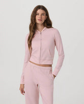 Halo Mini Full Zip Hoodie | Vintage Rose Heather