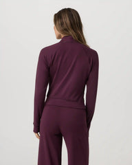 Halo Mini Track Jacket | Cerise