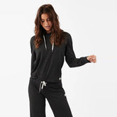 Sequoia Crop Hoodie | Black Heather