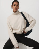 Sedona Mock Neck | Bone Heather