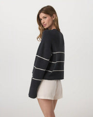 Montauk Crew | Navy Stripe