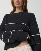 Montauk Crew | Navy Stripe
