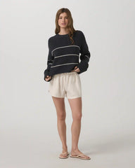 Montauk Crew | Navy Stripe
