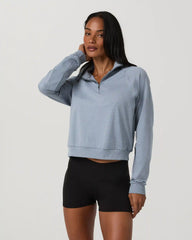 Halo Half Zip | Coastal Fog Heather