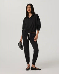 Halo Half Zip | Black Heather