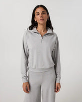 Halo Half Zip | Pale Grey Heather