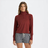 Crescent Half Zip | Spice Heather