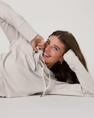 Halo Essential Hoodie | Ecru Heather