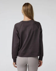 Long Sleeve Halo Crew | Sangria Heather