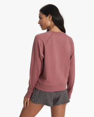 Long Sleeve Halo Crew | Marsala Heather