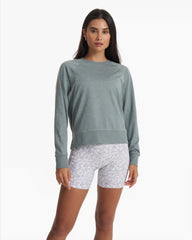 Long Sleeve Halo Crew | Stormy Heather