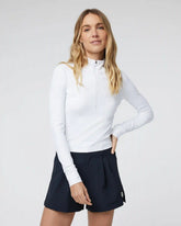 Studio Half Zip | White