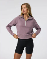 Restore Half Zip Hoodie | Elderberry