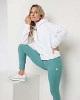 Restore Half Zip Hoodie | White