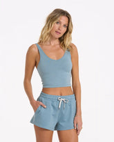 Halo Performance Crop | Shade Heather