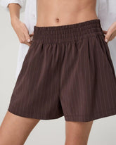 Villa Short | French Roast Pinstripe