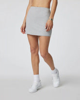 Halo Retro Skirt | Pale Grey Heather