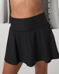 Baseline Gingham Skirt | Black