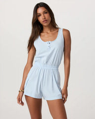 Villa Utility Romper | Light Mist
