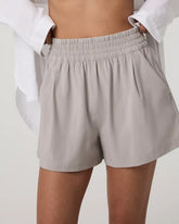 Villa Pinstripe Short | Suede Pinstripe