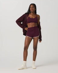 Luna Piped Short | Cerise