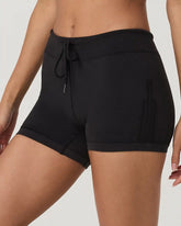Pointelle Seamless Short 4" | Black
