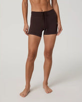 Pointelle Seamless Short 4" | French Roast