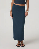Pose Column Skirt | Ocean Blue