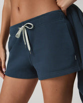 Pique Fleece Short | Ocean Blue