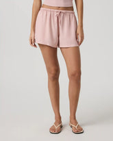 Trestles Twill Tie Short | Vintage Rose