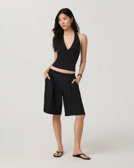 Trestles Low Slung Trouser Short | Black