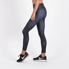 Vibes Mid Rise Legging | Charcoal Wave