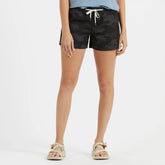 Womens Ripstop Short | Black Camo