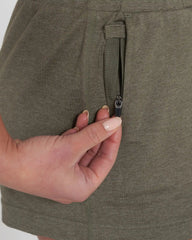 Halo Performance Short | Light Oregano Heather