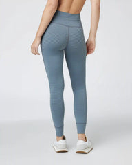 Stripe Daily Legging | Smoke Blue Stripe