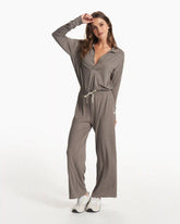 Lux Intentions Jumpsuit | Smoke Heather