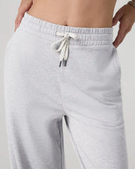 Halo Essential Wideleg Pant | Pale Grey Heather