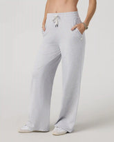 Halo Essential Wideleg Pant | Pale Grey Heather