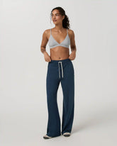 Halo Essential Wideleg Pant - Short | Blue Coast Heather